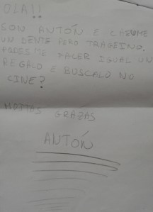 Carta al Ratoncito Perez