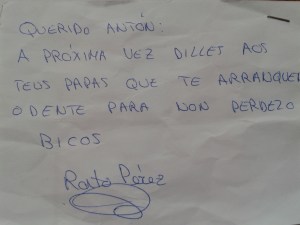Carta al Ratoncito Perez