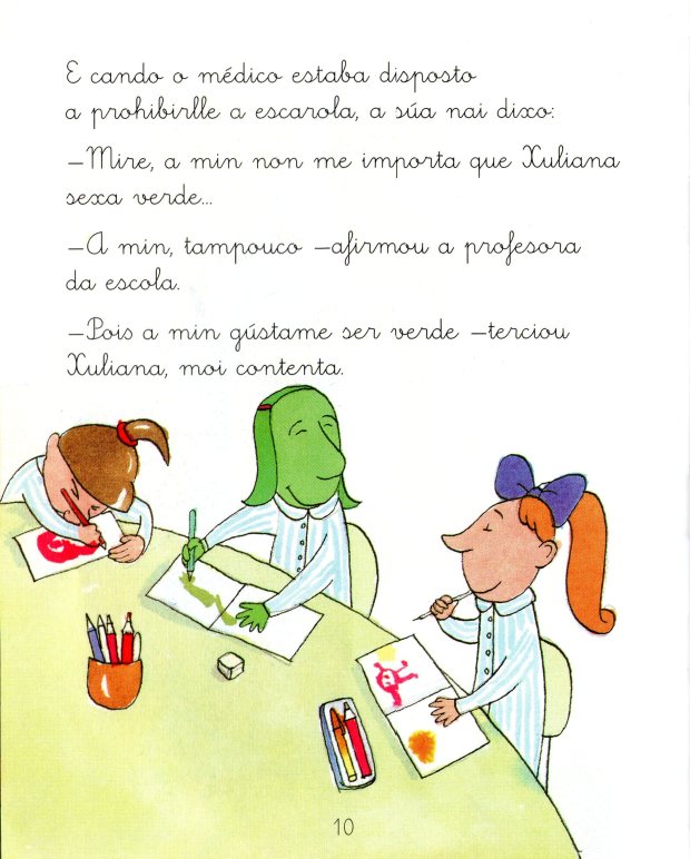 A miña tía é verde