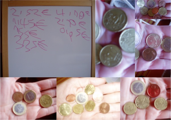 monedas de euro y centimos