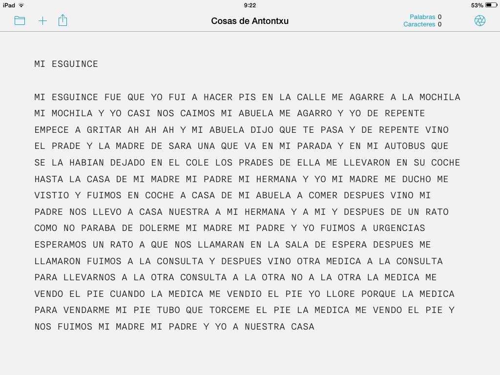 crónica de un esguince