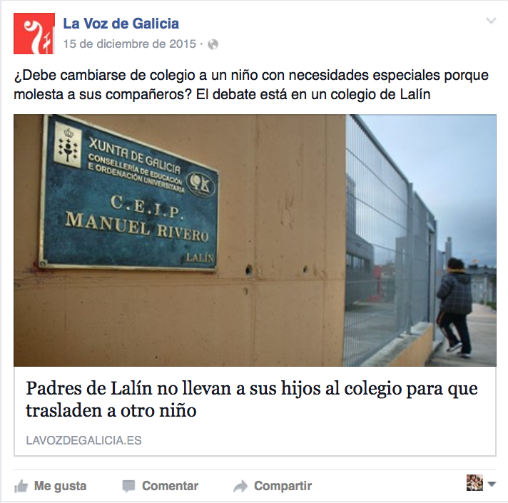 huelgas contra niños con discapacidad en España