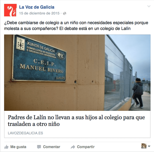 huelgas contra niños con discapacidad en España