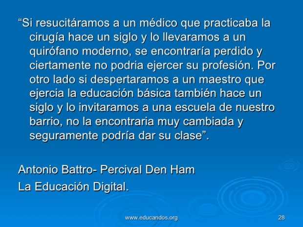 Cita: Antonio Battro - Percival Den Ham