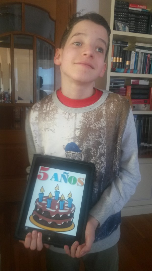 Anton y 5 años ipad