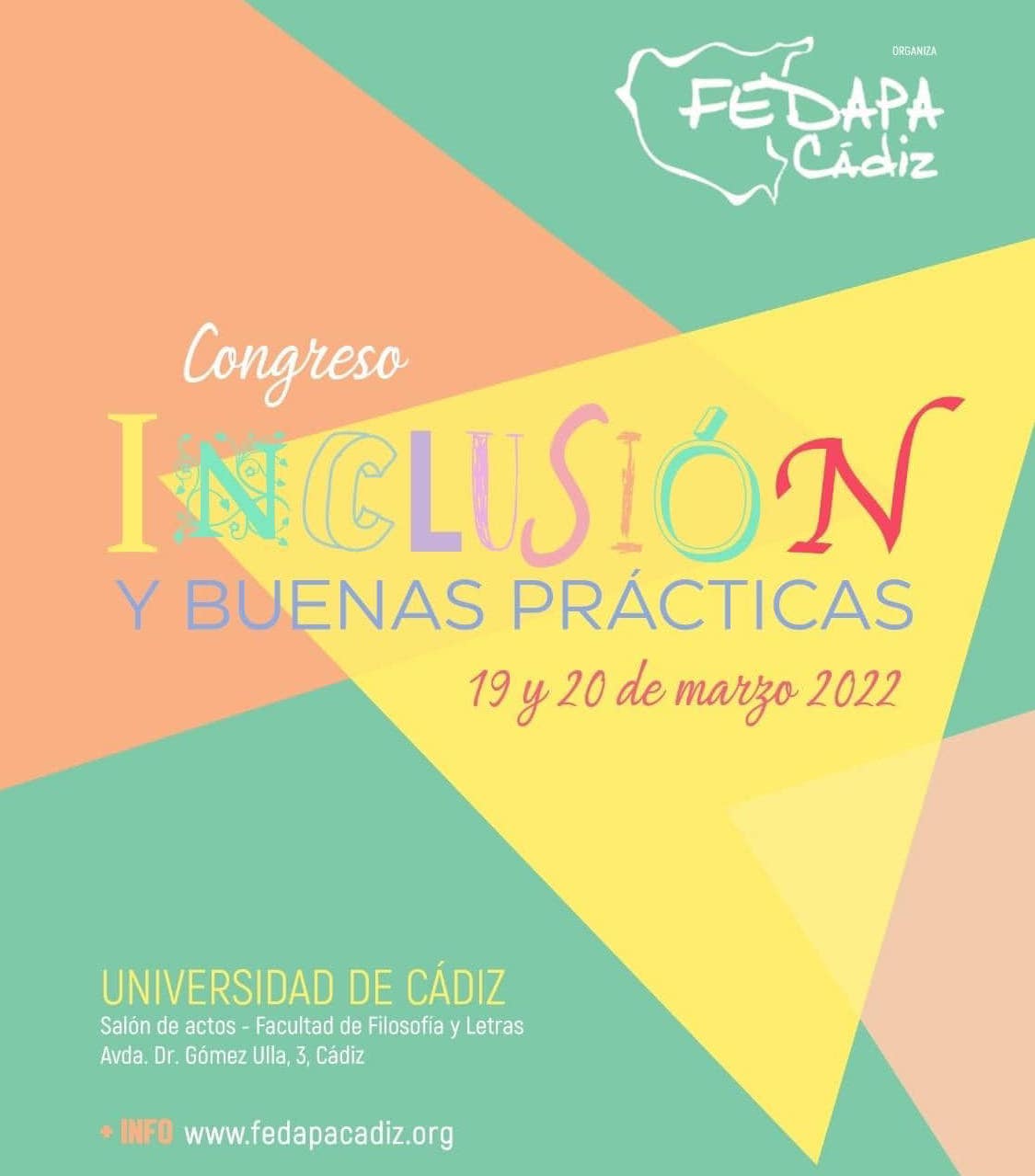Cartel del Congreso Inclusión y buenas prácticas en la educación