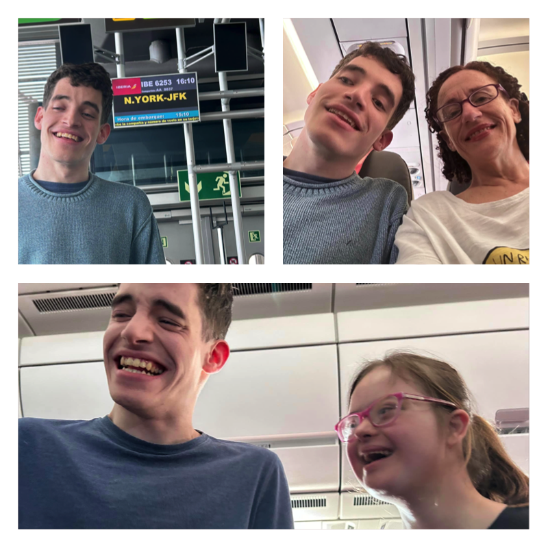 Composición con fotos de distintos momentos de este día.