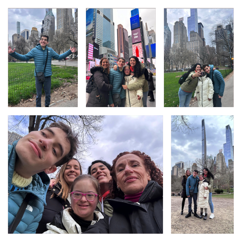 Composición con fotos de distintos momentos de este día.