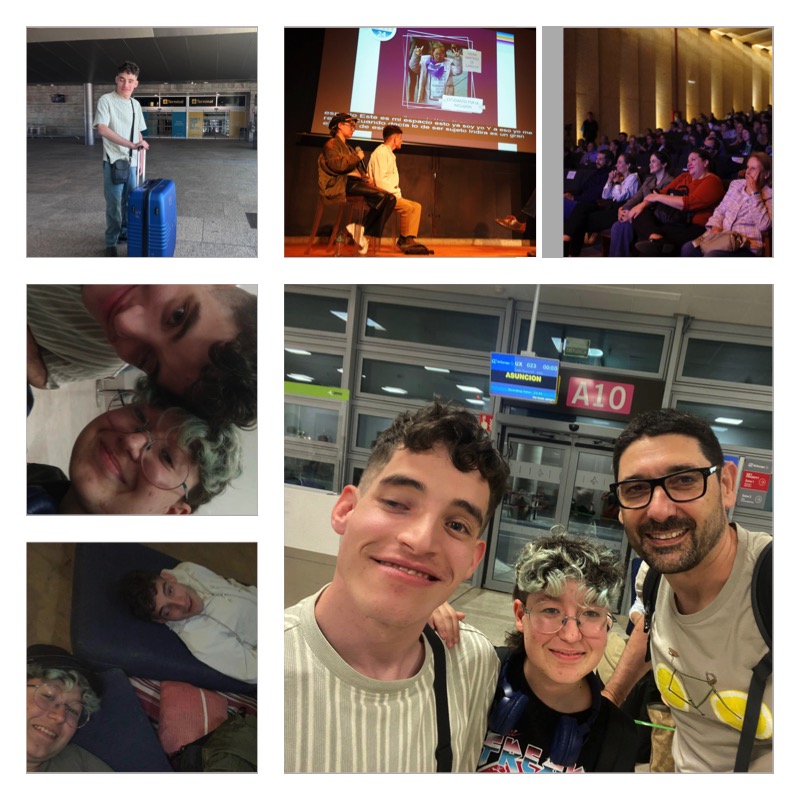 Composición con imágenes de los distintos momentos que narra Antón en su crónica.