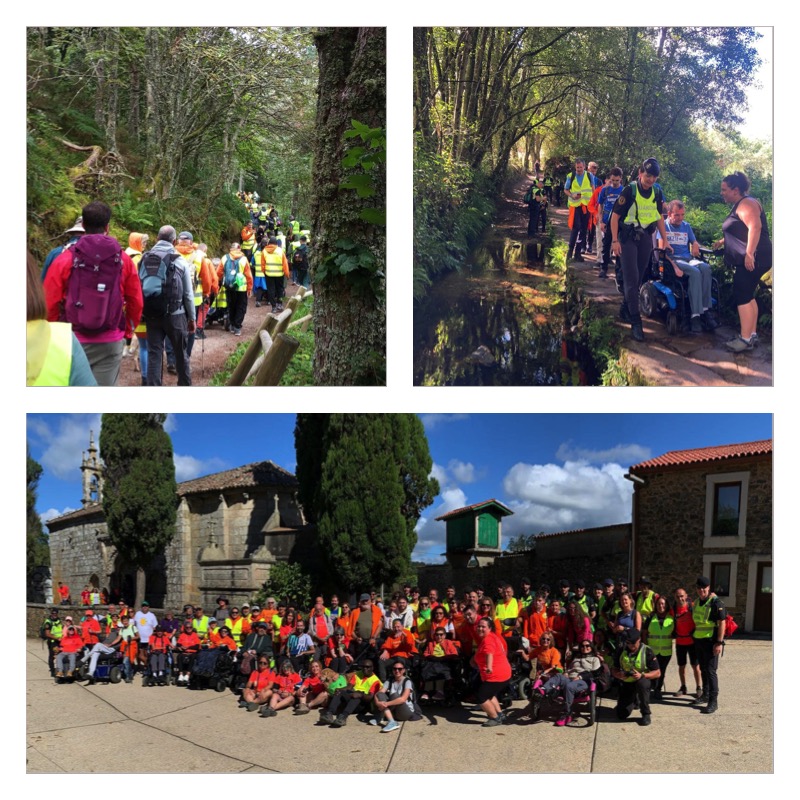 Composición con fotos de distintos momentos del CompostELA 2024