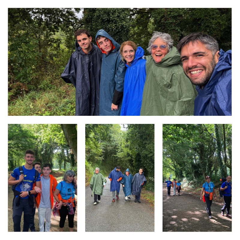 Composición con fotos de distintos momentos del CompostELA 2024