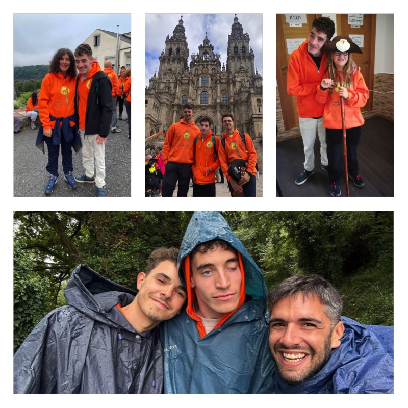 Composición con fotos de distintos momentos del CompostELA 2024